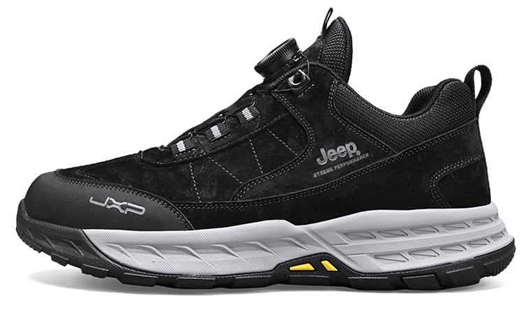 Jeep Abrasion Resistant Low Top Casual Shoes Men's Black