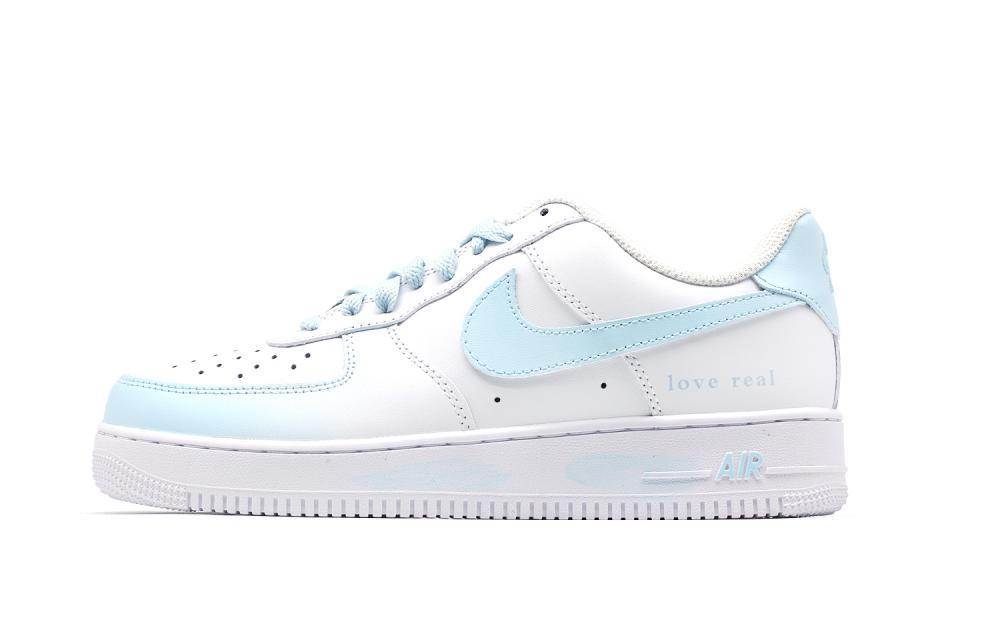 Nike Air Force 1 Lakeside Promise Graffiti Anti-Slip Wear-Resistant Low-Top Skateboard Shoes Men's White