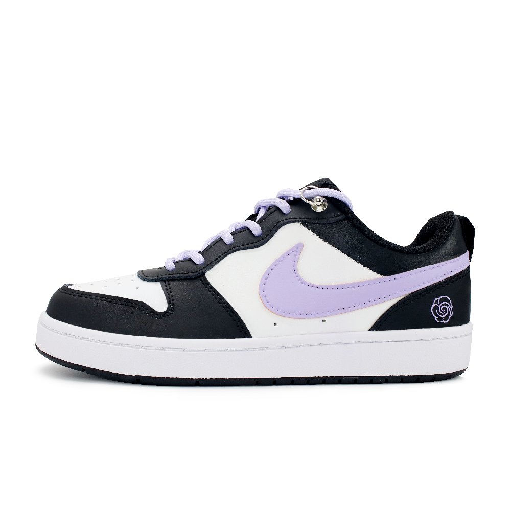Nike Court Borough 2 Skateboard Shoes Women's Low-Top Black/Purple