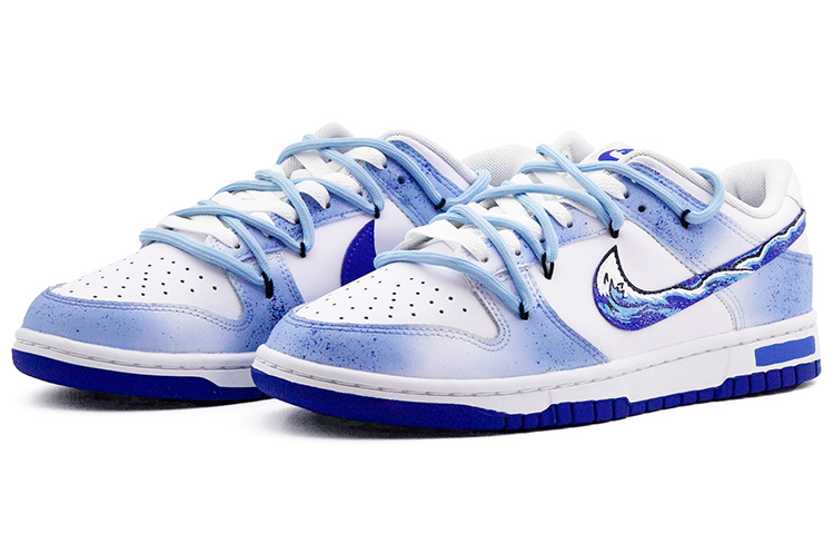 Nike Dunk Slip-Resistant Cushioning Wear-Resistant Low-Top Skateboard Shoes Men's Blue White купить в интернет-магазине Yoocart с быстрой доставкой по России.