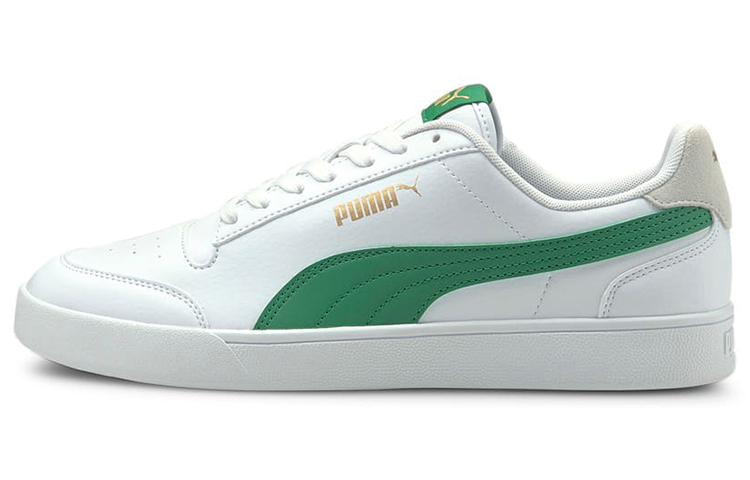 PUMA Unisex Shuffle Sneakers White/Green