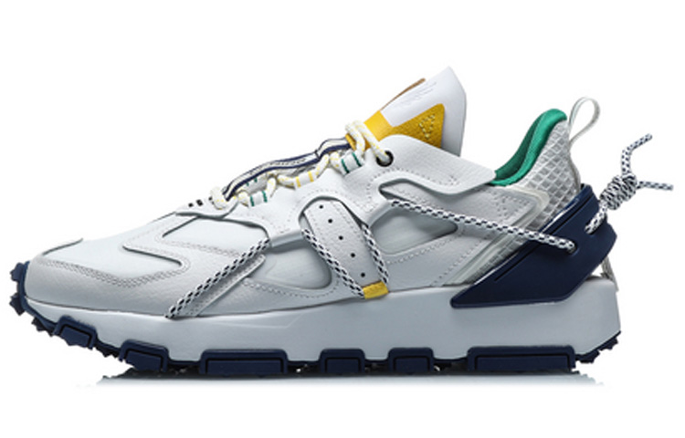LiNing CF Tracing Flying Knight Anti-Slip And Wear-Resistant Lightweight Balance Low-Top Casual Shoes Men's White