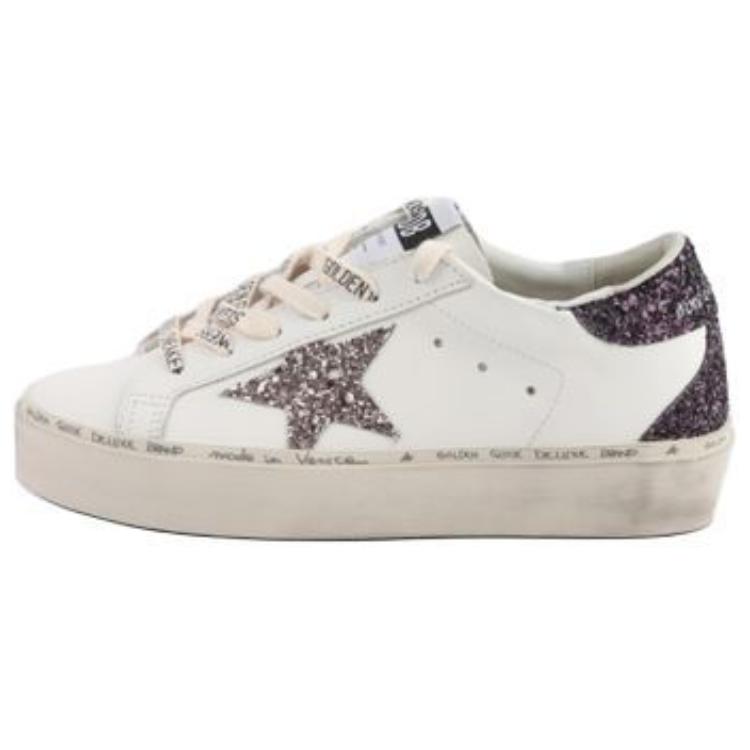 Golden Goose Hi Star Low Top Skateboard Shoes Women's White