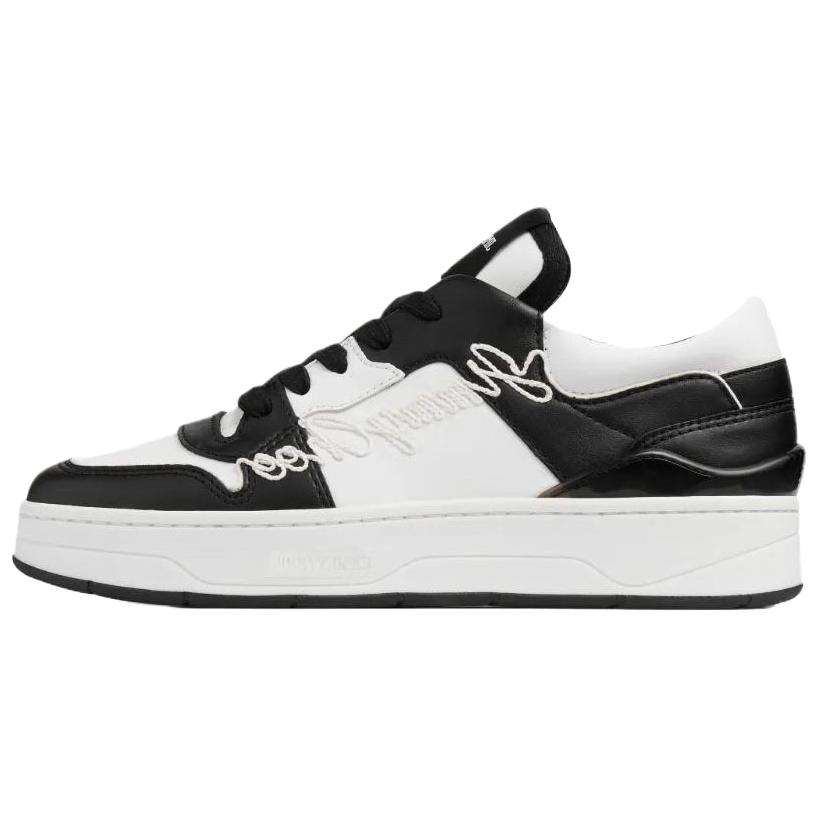 Jimmy Choo Florent /F Low top Skateboard Shoes Women's Black White