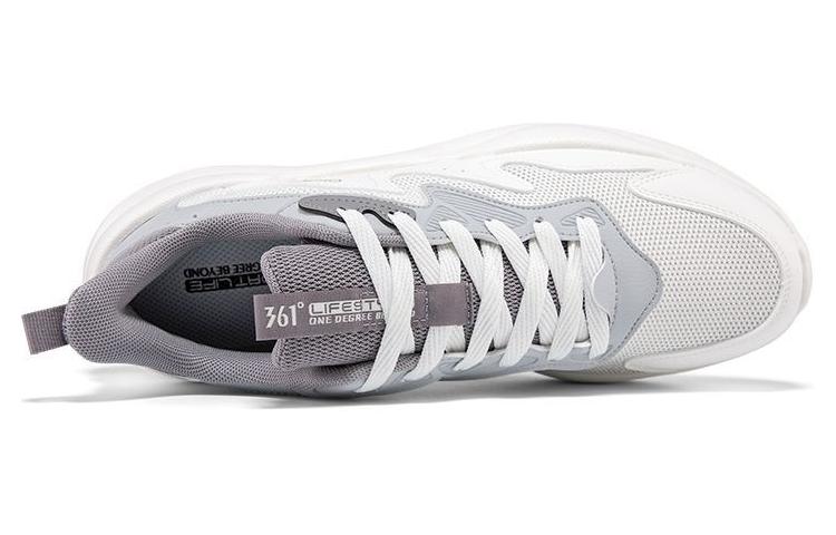 361° Durable Breathable Low-Top Casual Shoes Men's White