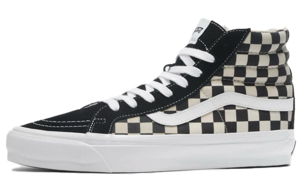 Vans SK8 38 Slip-Resistant Cushioning High-Top Skateboard Shoes Unisex Black Beige