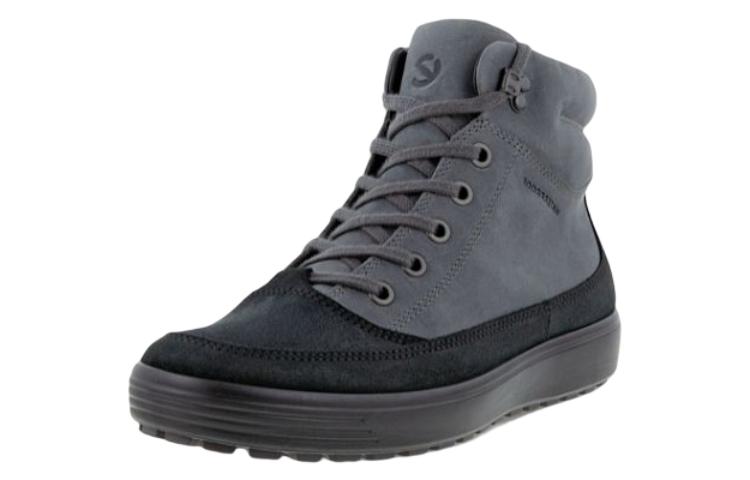 Ecco Soft And Cool Size 7 Winter II Collection Slip-Resistant High-Top Casual Athletic Shoes Men's Black Gray Color купить в интернет-магазине Yoocart с быстрой доставкой по России.