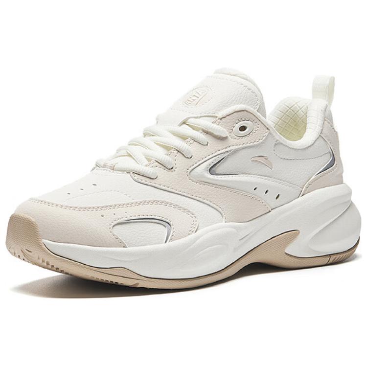 Anta ACE 2 Anti-Slip Wear-Resistant Low-Top Chunky Sneakers Women's White Gray