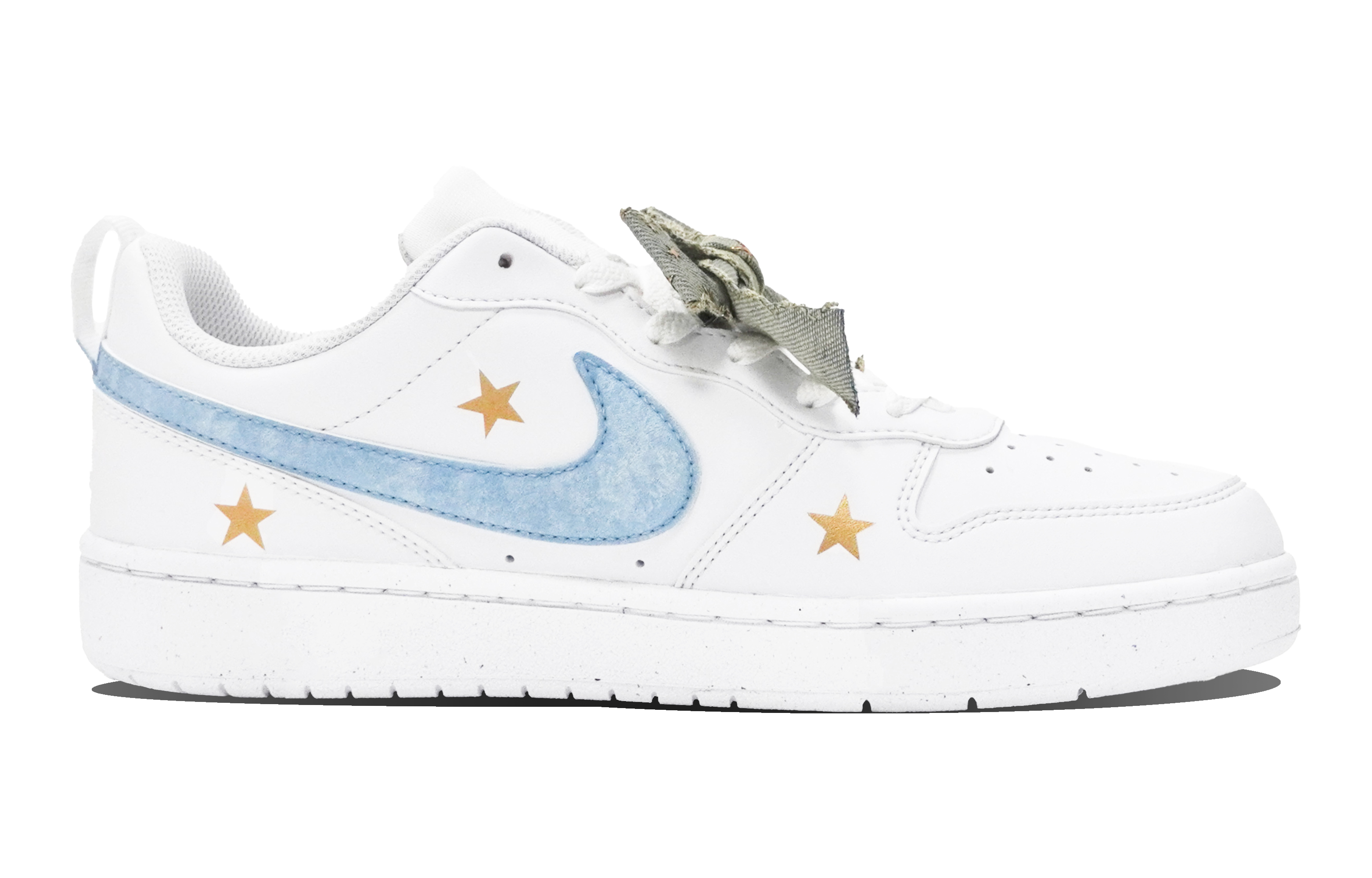 Nike Court Borough Low Top Skateboard Shoes GS Blue White купить в интернет-магазине Yoocart с быстрой доставкой по России.
