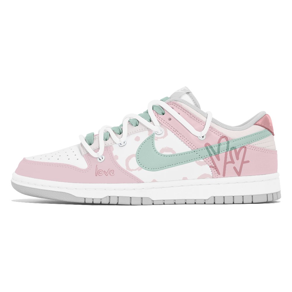 Nike Dunk Abrasion-Resistant Low-Top Skateboard Shoes Men's Pink