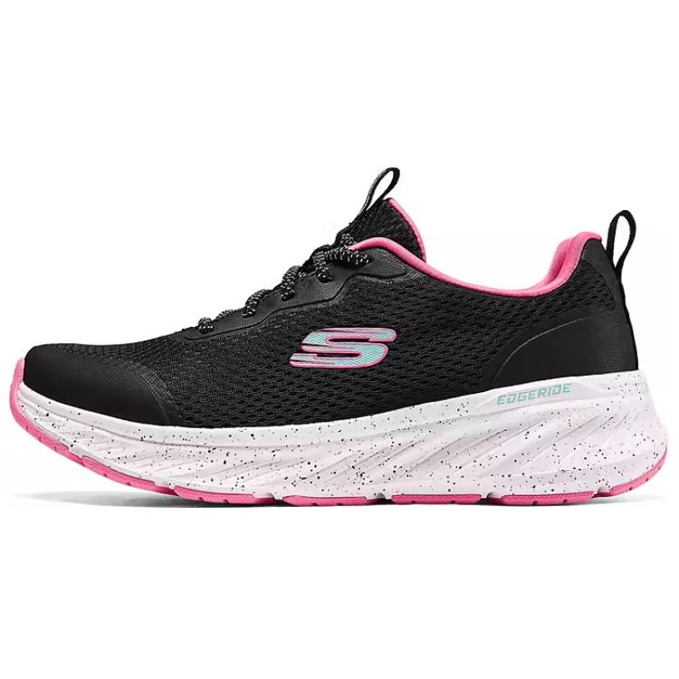 Skechers Sport Anti-Slip Wear-Resistant Low-Top Casual Running Shoes Women's Black Pink