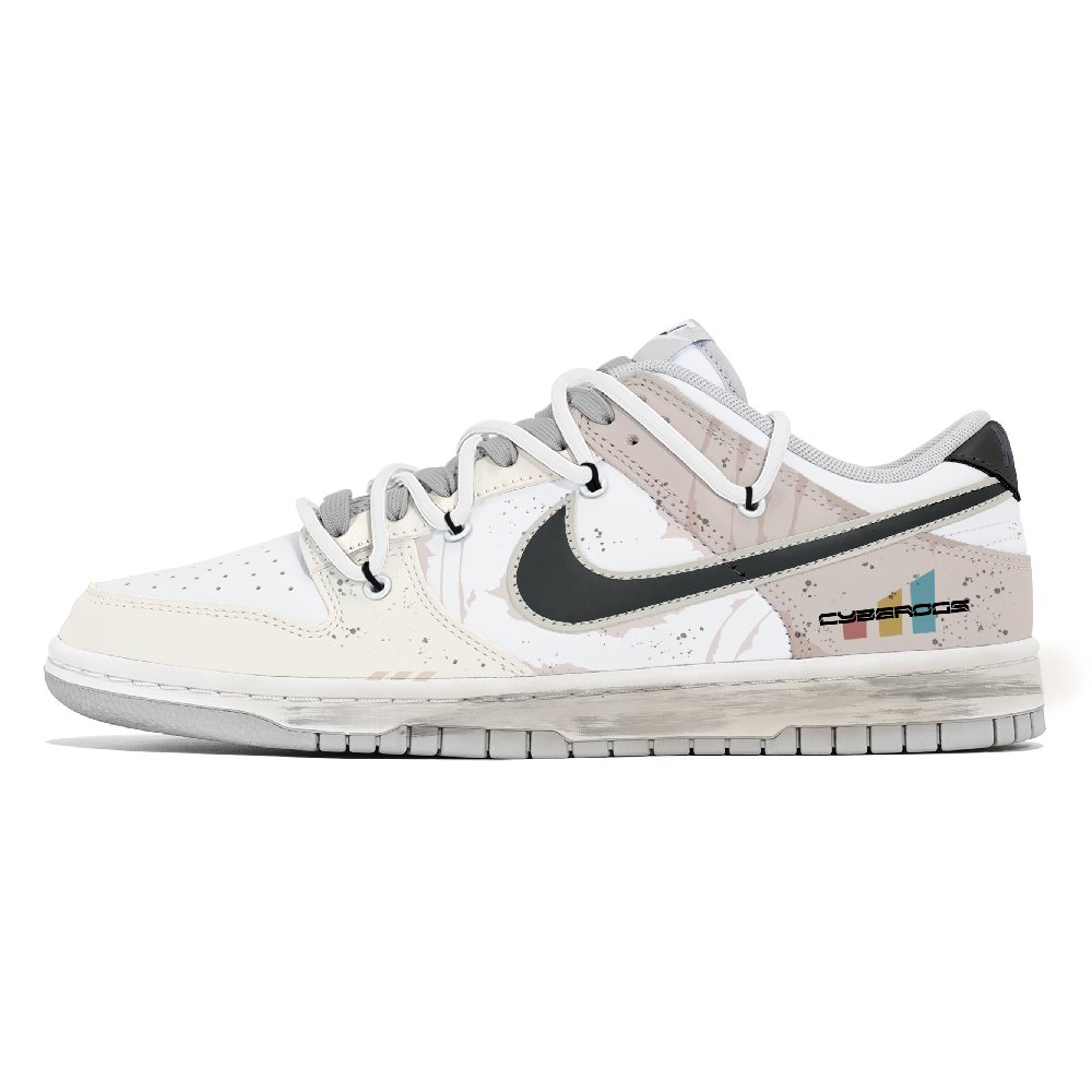 Nike Dunk Anti-Slip And Wear-Resistant Lightweight Low-Top Skateboard Shoes Unisex Black White Coffee