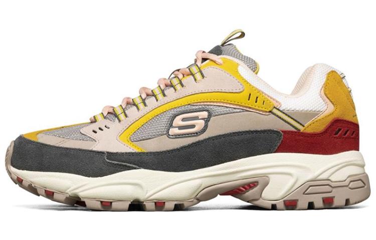 Skechers Stamina Cushioning Anti-Slip And Wear-Resistant Low-Top Chunky Sneakers Men's Multicolor