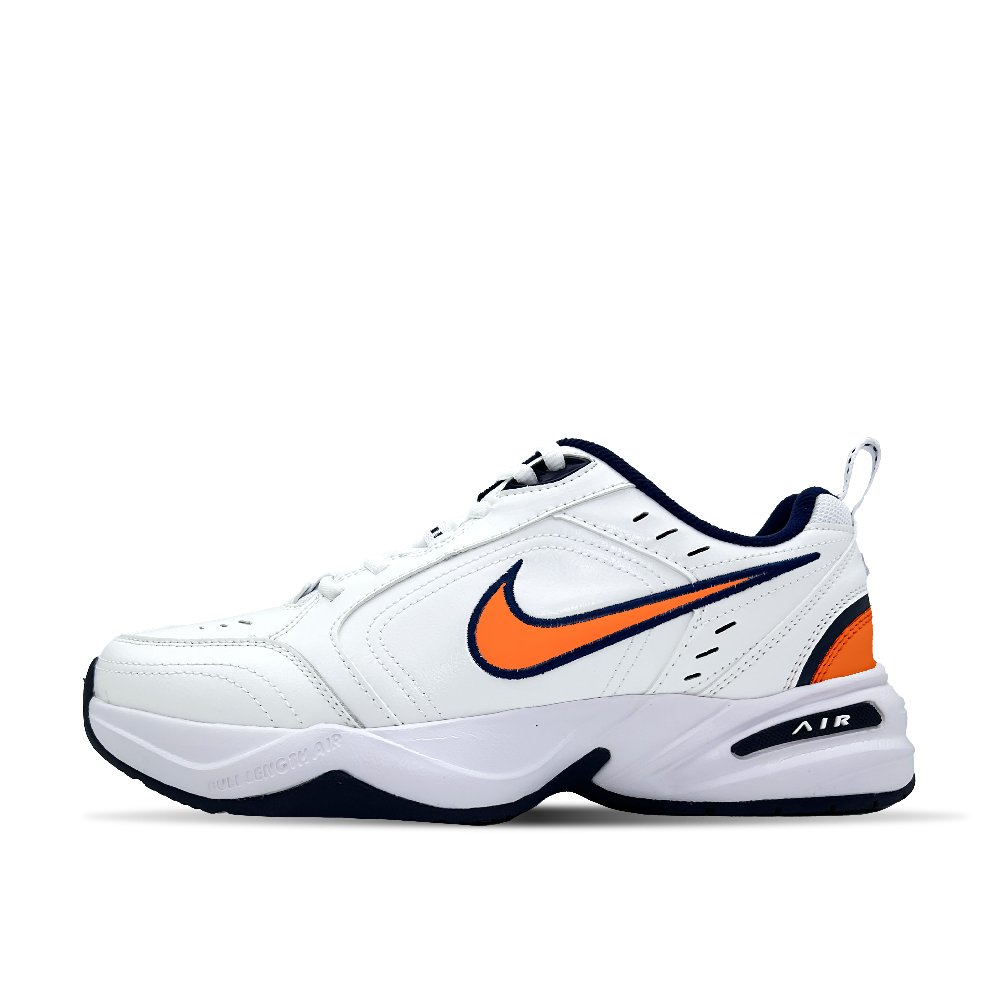 Nike Air Monarch 4 Flying Cream Abrasion Resistant Height Increasing Low Top Chunky Sneakers Unisex Orange White