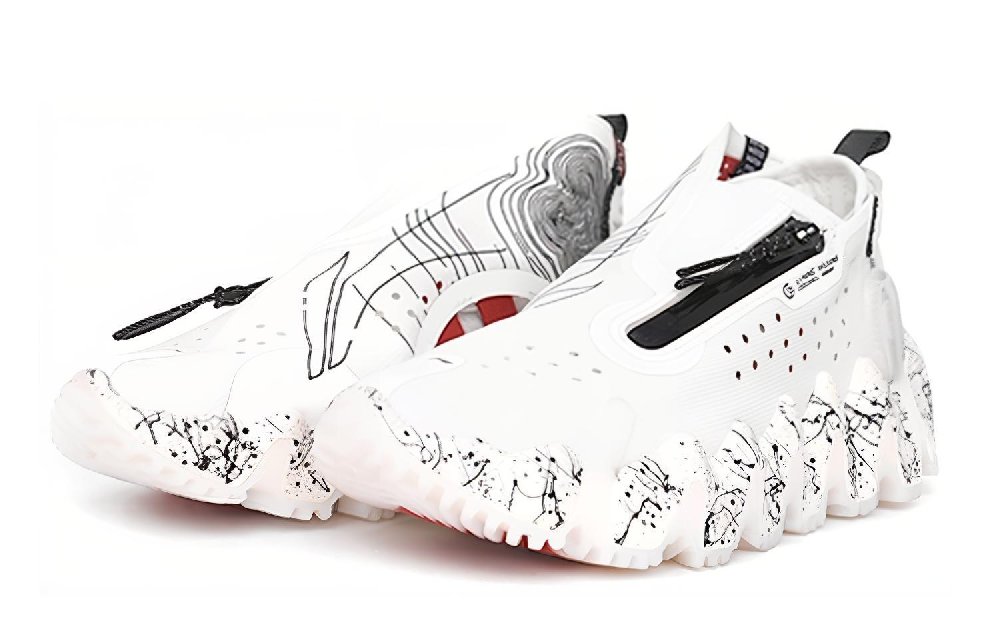 LiNing Basketball Shoes Women's Low-Top White