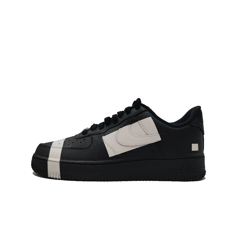 Nike Air Force 1 Sharp And Dazzling FL Player Cushioning, Wear Resistant Low Top Skateboard Shoes Unisex Black