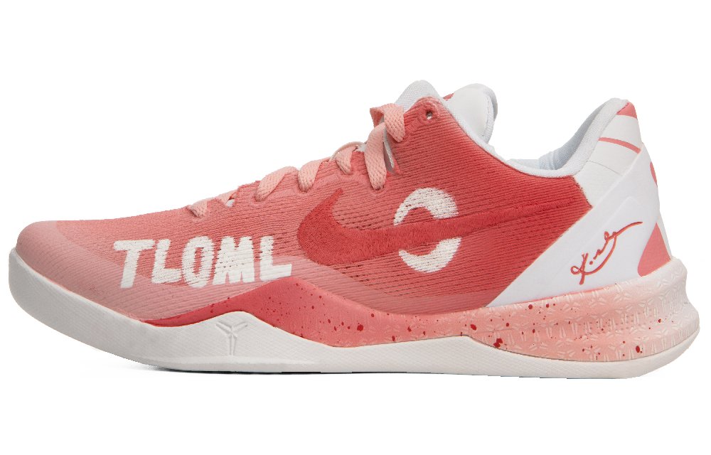 Nike Kobe 8 Cushioning Anti-Slip And Wear-Resistant Low-Top Basketball Shoes Men's Pink