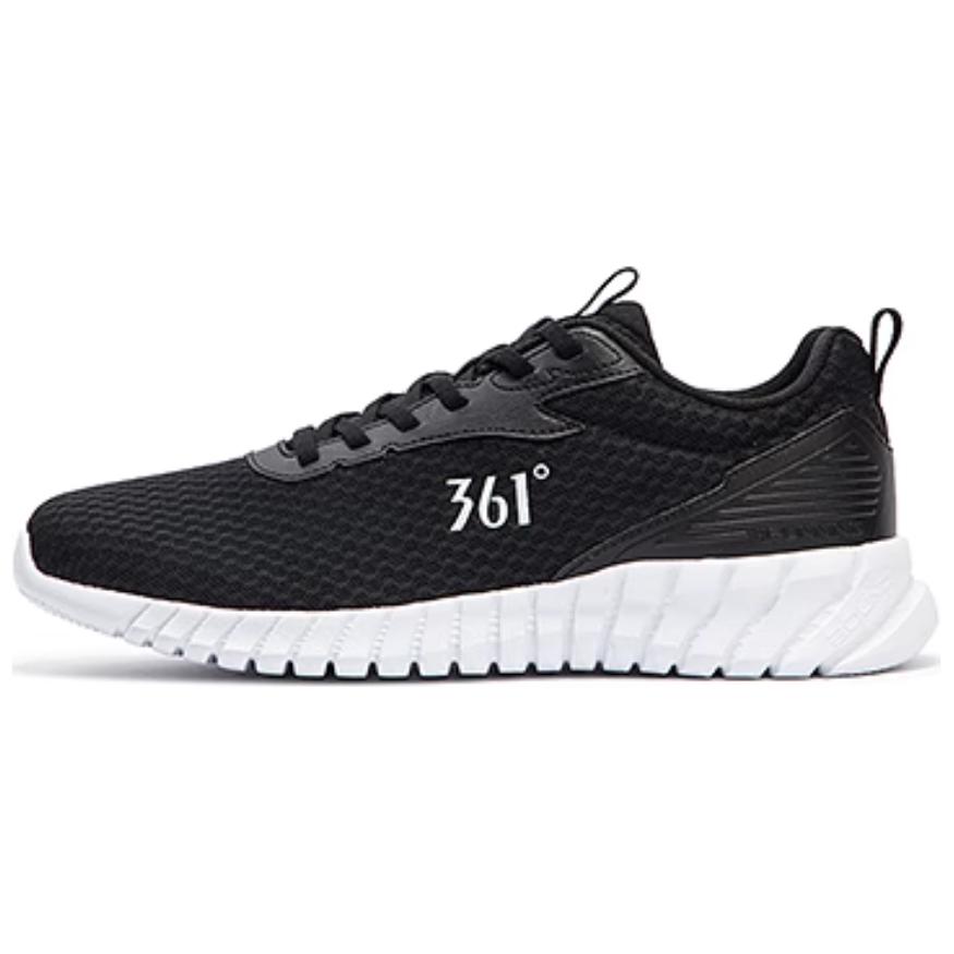 361° Anti Slip Wear Resistant Low Top Casual Running Shoes Men's Obsidian Black