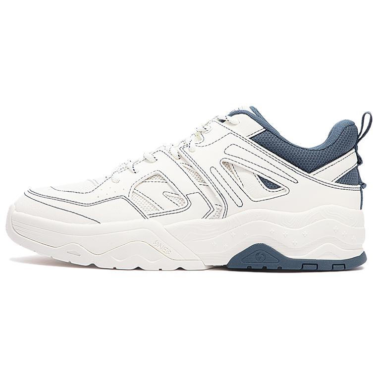 361° Durable Breathable Low-Top Skateboard Shoes Men's White Blue