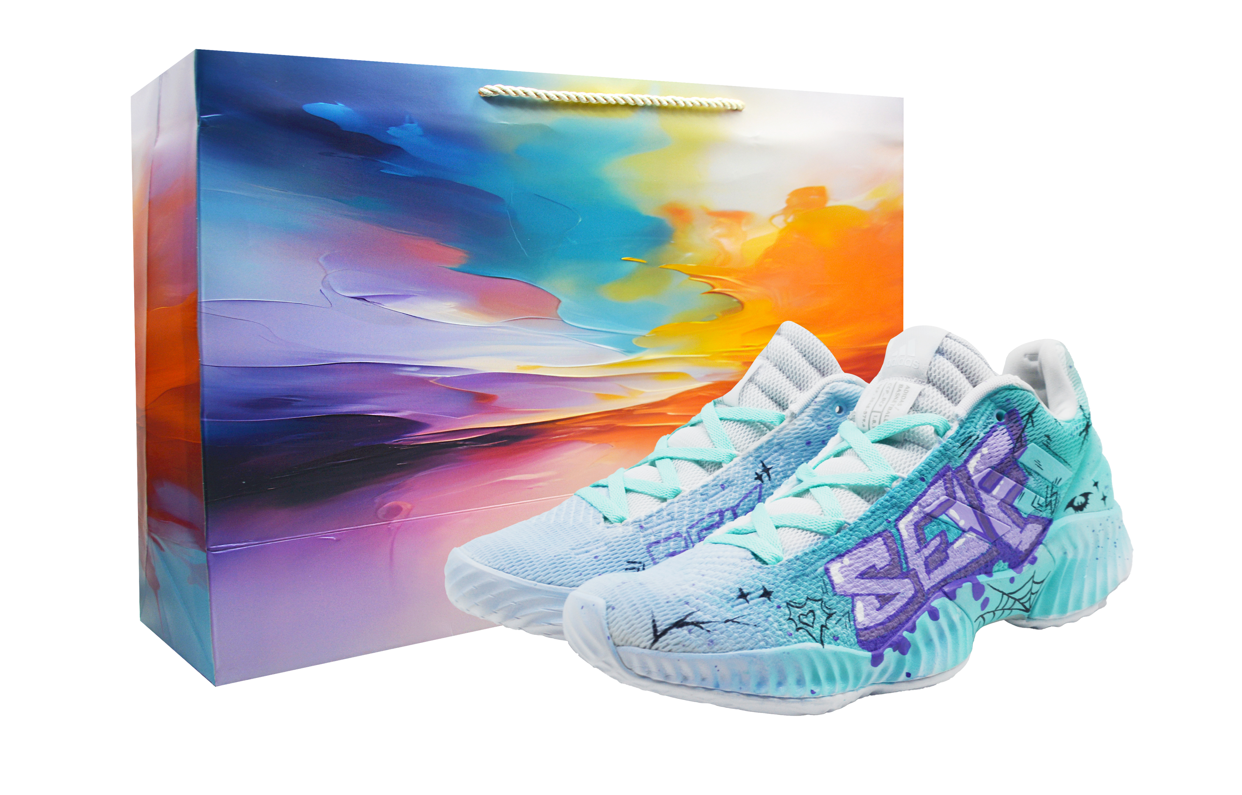 Adidas Pro Bounce 2018 Chinese Fashion Trend · Qingfeng Shock Absorbers Slip Resistant Low top Basketball Shoes Men's
