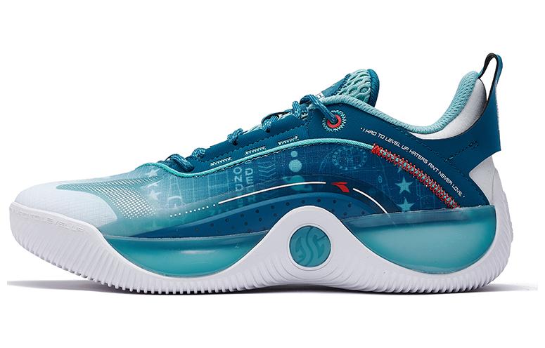 361° Anti-Slip Wear-Resistant Low-Top Training Shoes Men's Blue White