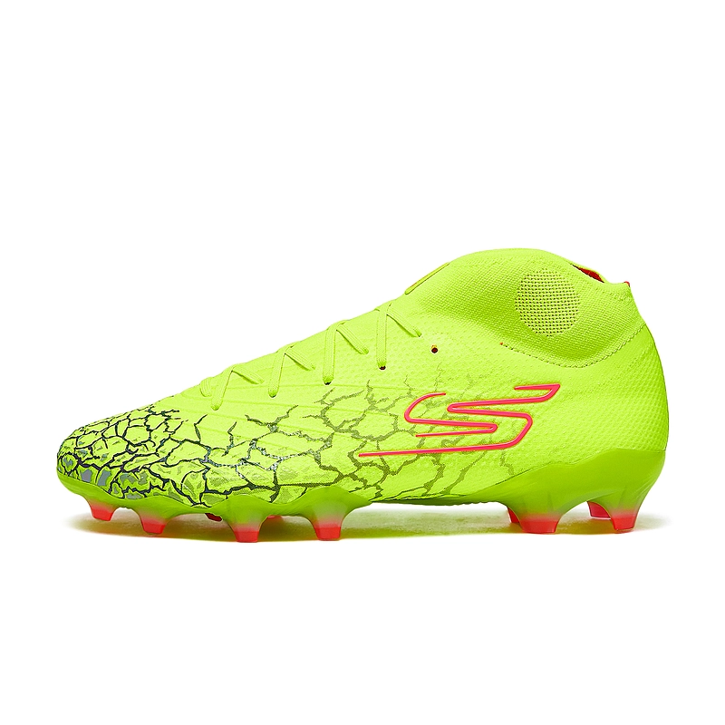 Skechers Artificial Ground Breathable And Resilient Soccer Shoes Men Yellow Black
