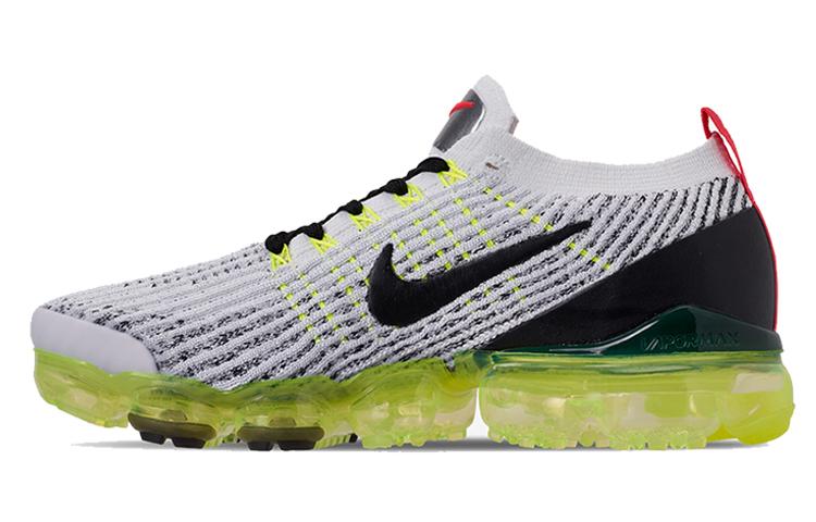 Nike Air VaporMax Flyknit 3 White Black Volt Bright Crimson