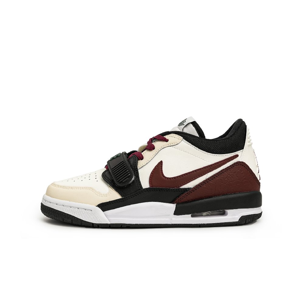 Jordan Legacy 312 Squid Party Wine Heart And Skill Cushioning Wear-Resistant Low-Top Vintage Basketball Shoes Men's Red