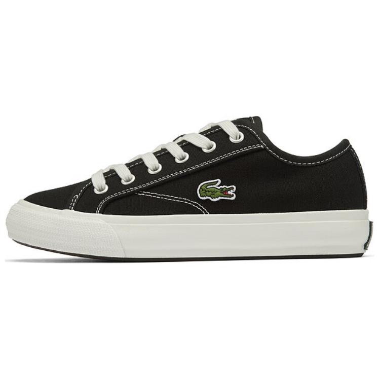 LACOSTE Canvas Shoes Women's Black White