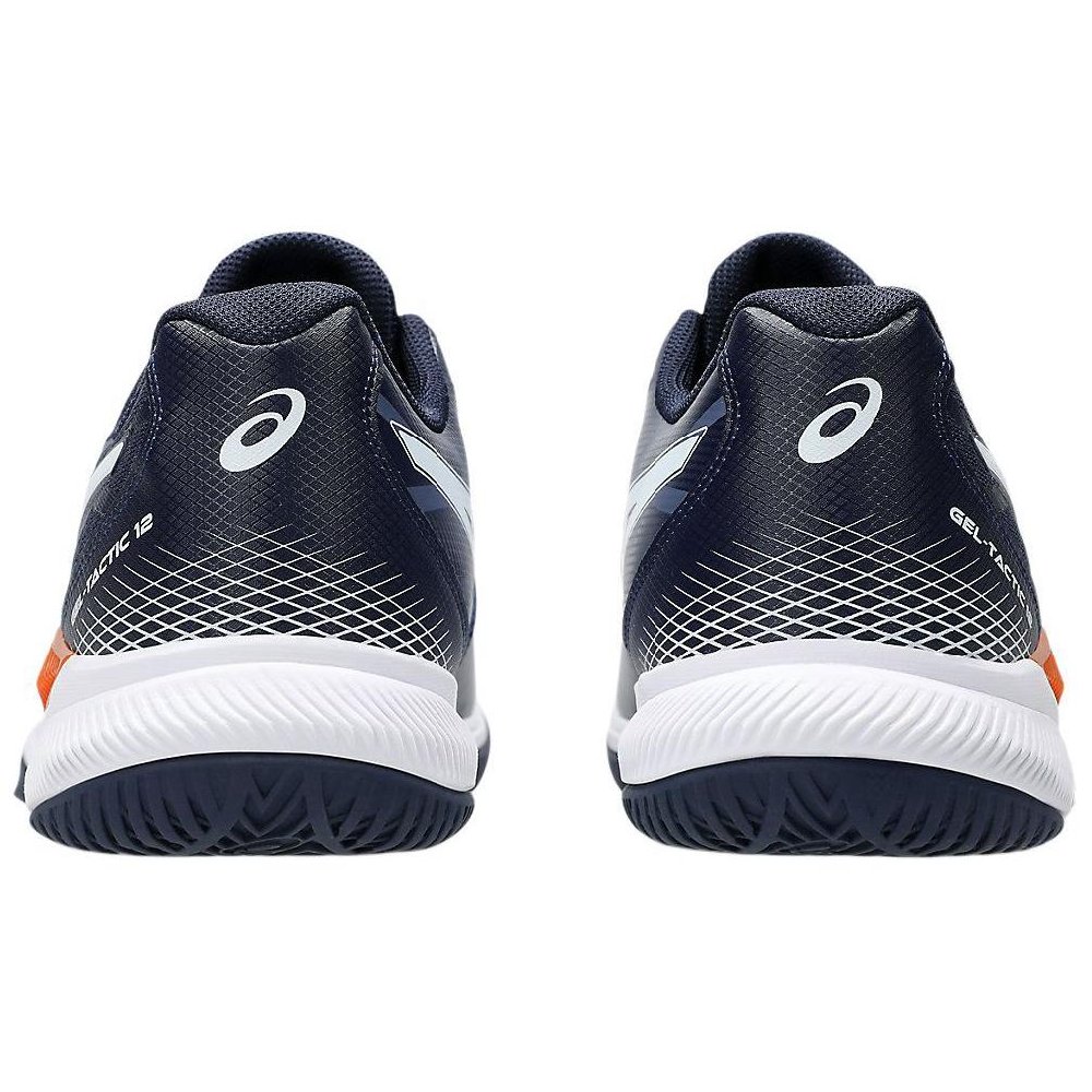 Asics Gel-Tactic 12 Anti-Slip Wear-Resistant Low-Top Training Shoes Men's Black White Orange