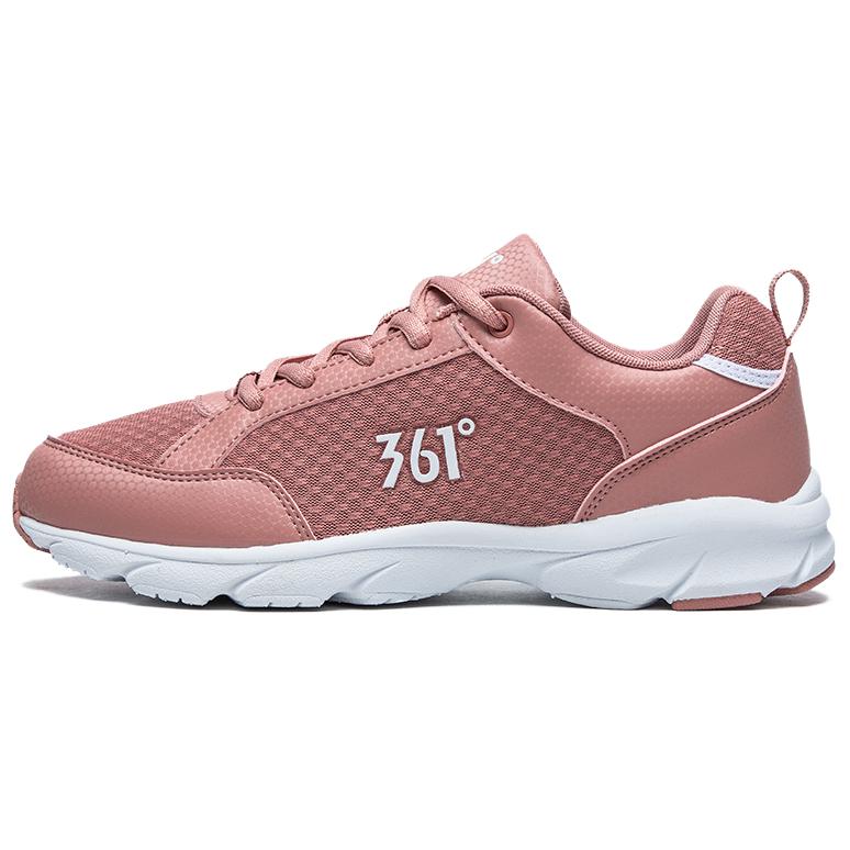 361° Cushioned Slip-Resistant Low-Top Casual Shoes Women's Pink White