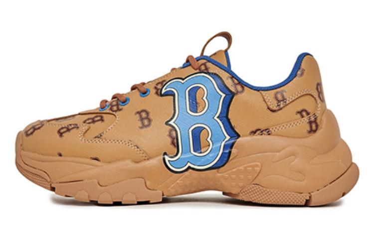 MLB Big Ball Chunky Chunky Sneakers Unisex Low-Top Brown/Blue
