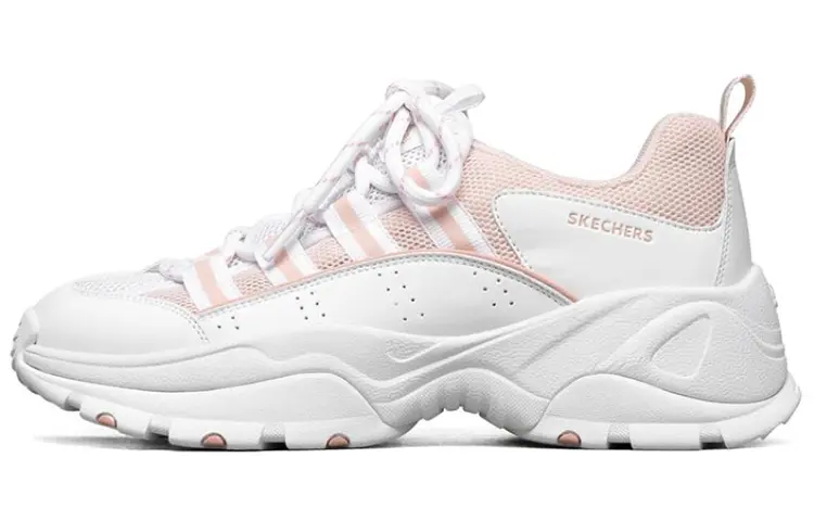 Skechers Kozmiks Cushioning Abrasion Resistant Breathable Low top Chunky Sneakers Women's Light Pink