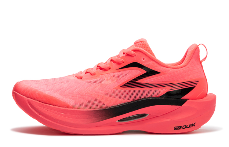 361° Fly 2ET Cushioned Slip Resistant Abrasion Resistant Breathable Low Top Marathon Running Shoes Unisex Pink