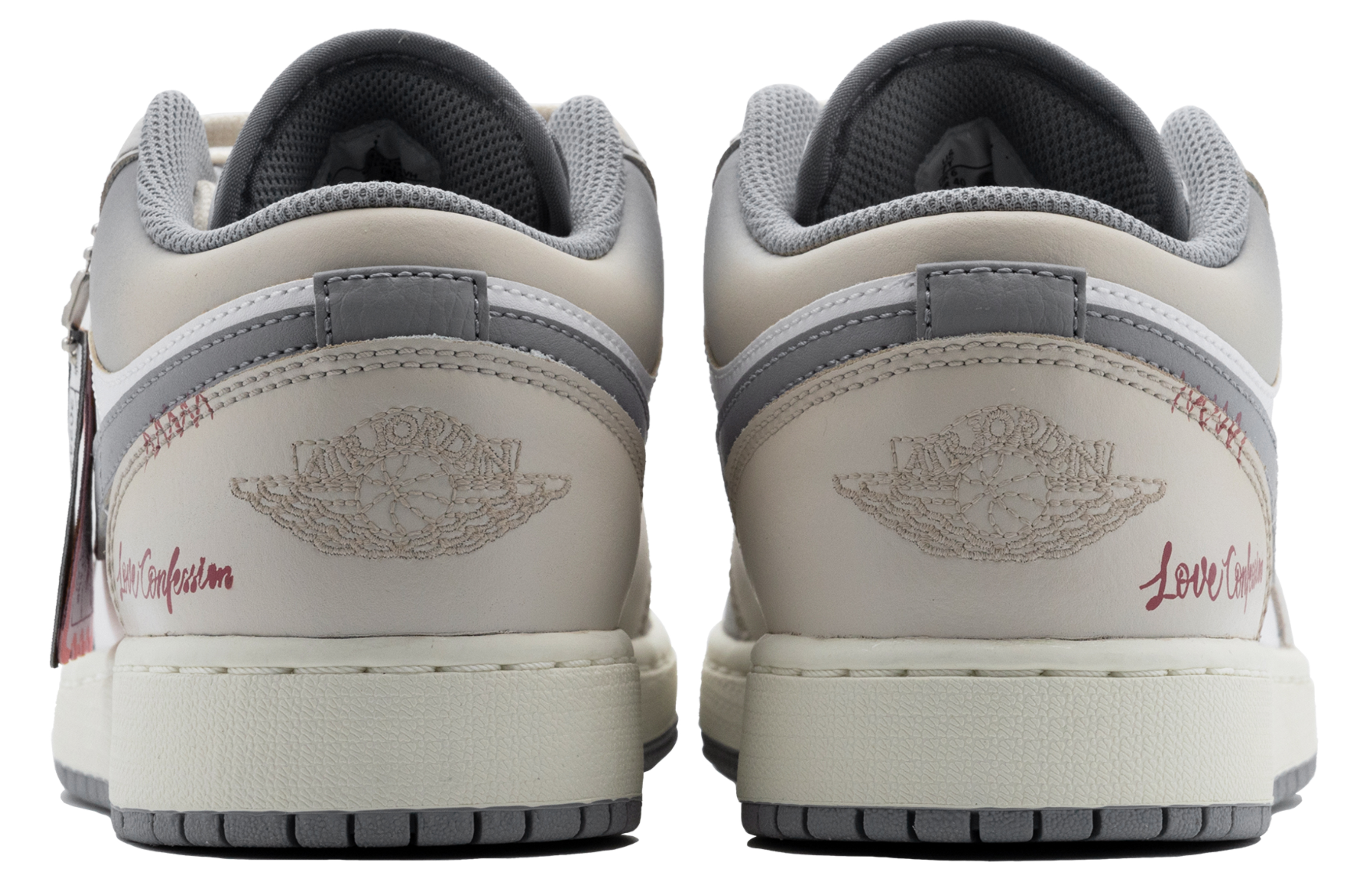 Jordan Air Jordan 1 Cushioning Anti-Slip And Wear-Resistant Mid-Top Vintage Basketball Shoes GS Beige Gray купить в интернет-магазине Yoocart с быстрой доставкой по России.