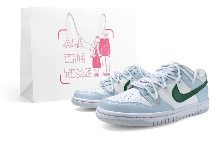 Nike Dunk Slip-Resistant Cushioning Abrasion-Resistant Low-Top Trendy GS Blue Green