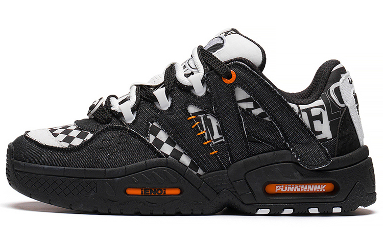 LiNing CF Tracing Collection Honor 2.0 Halloween Low-Top Casual Shoes Unisex Black White