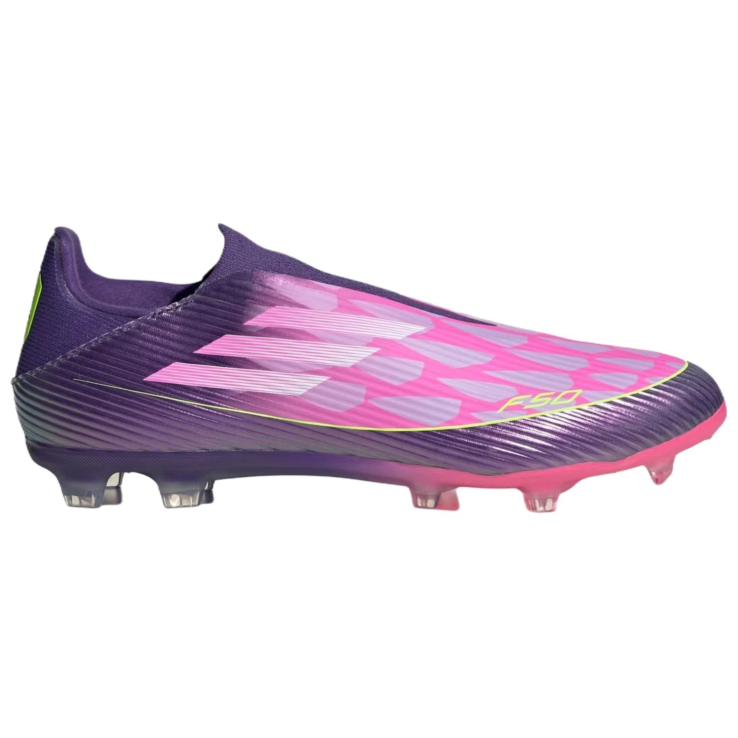 Lamine Yamal x Adidas F50 League Soccer Shoes Men's Purple Pink