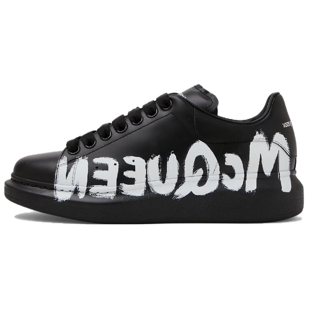 Alexander McQueen Oversized Sneaker Low Top Stylish Skateboarding Shoes Women's Black
