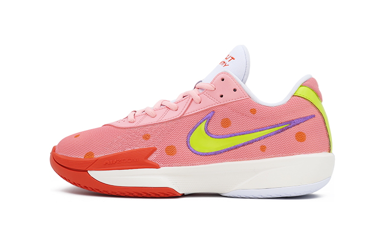 Nike Air Zoom G.T. Cut Academy Anti-Slip Wear-Resistant Low-Top Basketball Shoes Unisex Pink