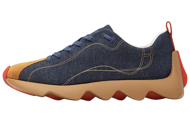 HERMES Envol Low-Top Casual Shoes Men's Blue Black
