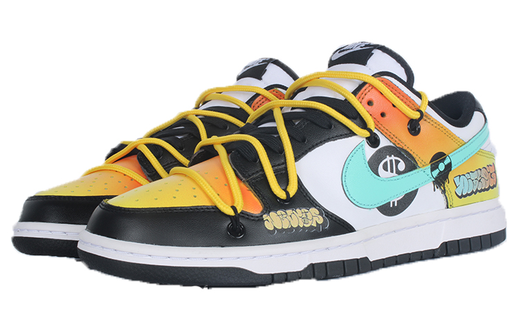 Nike Dunk Anti-Slip Wear-Resistant Low-Top Skateboard Shoes Women's Black White купить в интернет-магазине Yoocart с быстрой доставкой по России.
