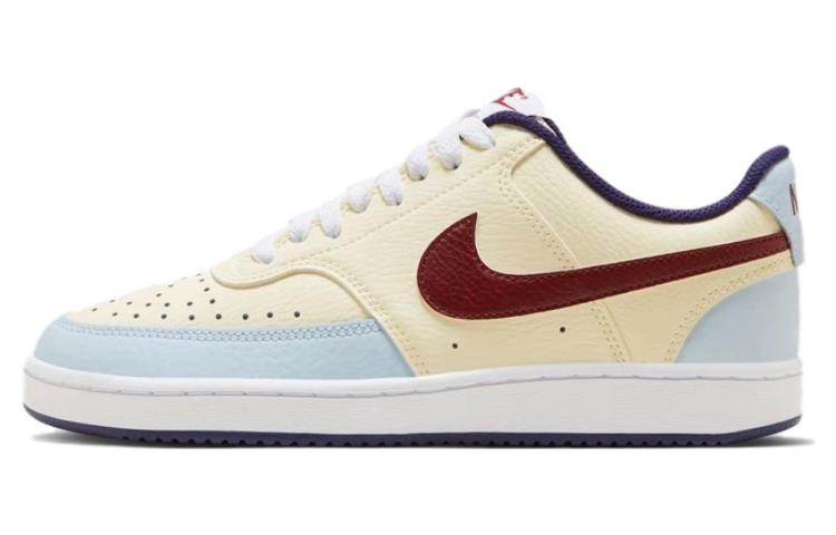 Nike Court Vision 1 Low 'Beige Blue Burgundy' Women's