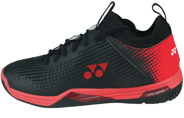 YONEX Power Cushion Breathable Lightweight Rebound Low-Top Badminton Shoes Men's Black Red