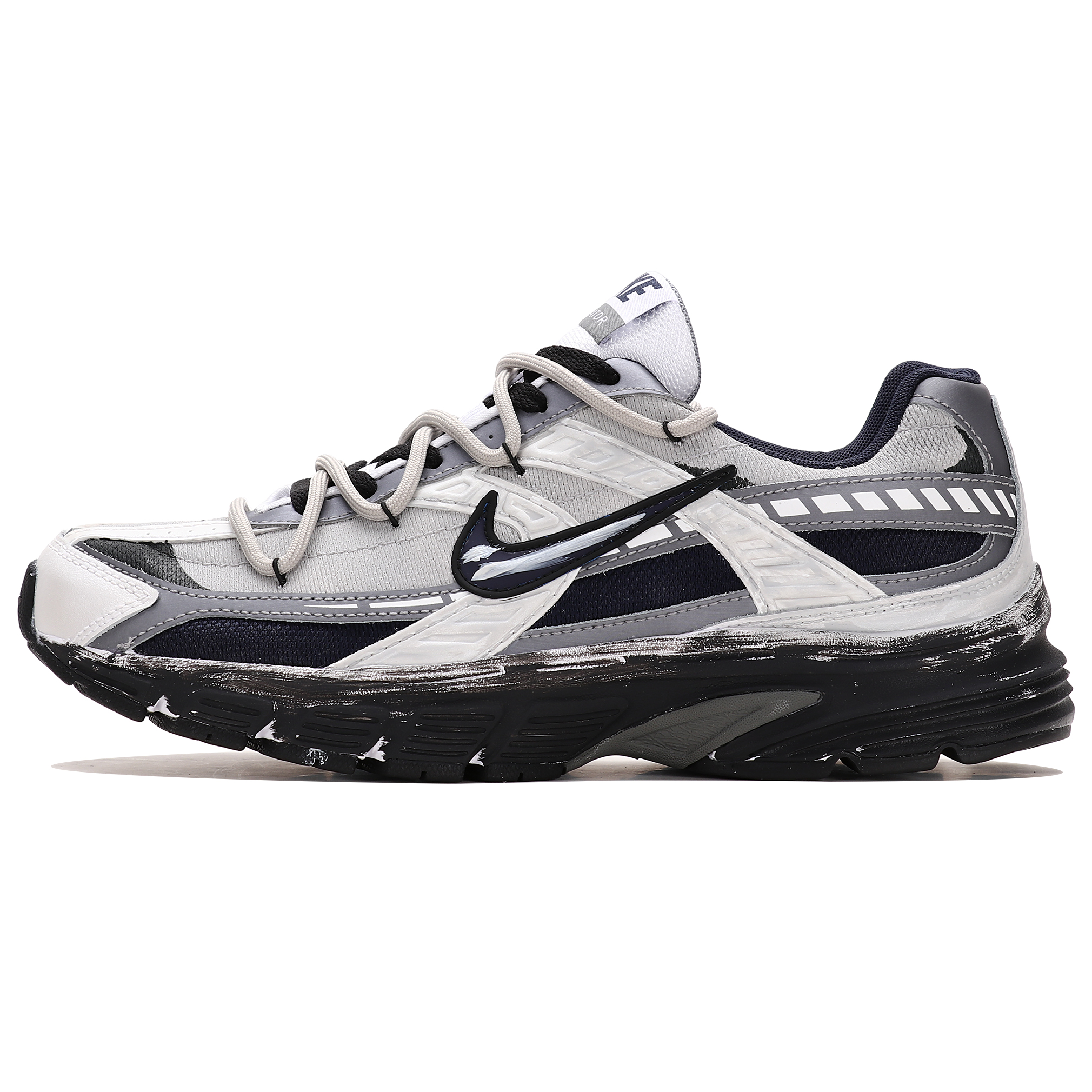 Nike Initiator Cushioning Low top Running Shoes Men's Gray Black