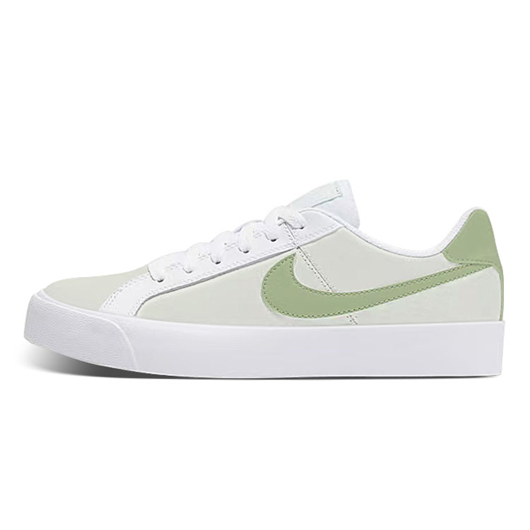 Nike Court Royale Anti-Slip Wear-Resistant Low-Top Skateboard Shoes Unisex White Green