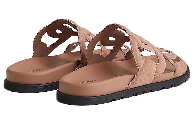 HERMES Extra Rubber Sole Slip Resistant Slide Slippers Women's Pink купить в интернет-магазине Yoocart с быстрой доставкой по России.