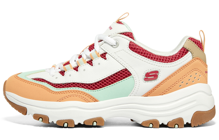 Skechers I Conik Low Top Chunky Sneakers Women's Orange White Red