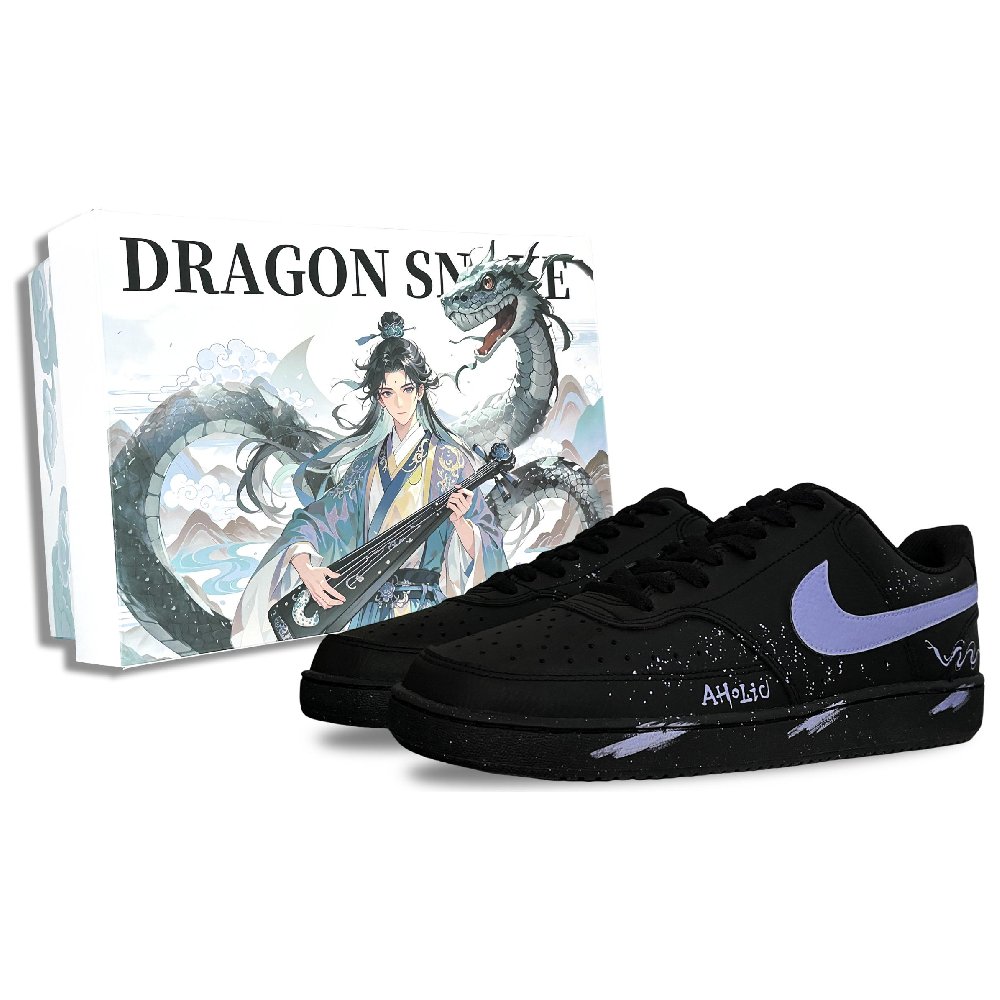 Nike Court Vision Low Skateboard Shoes Unisex Low-Top Purple
