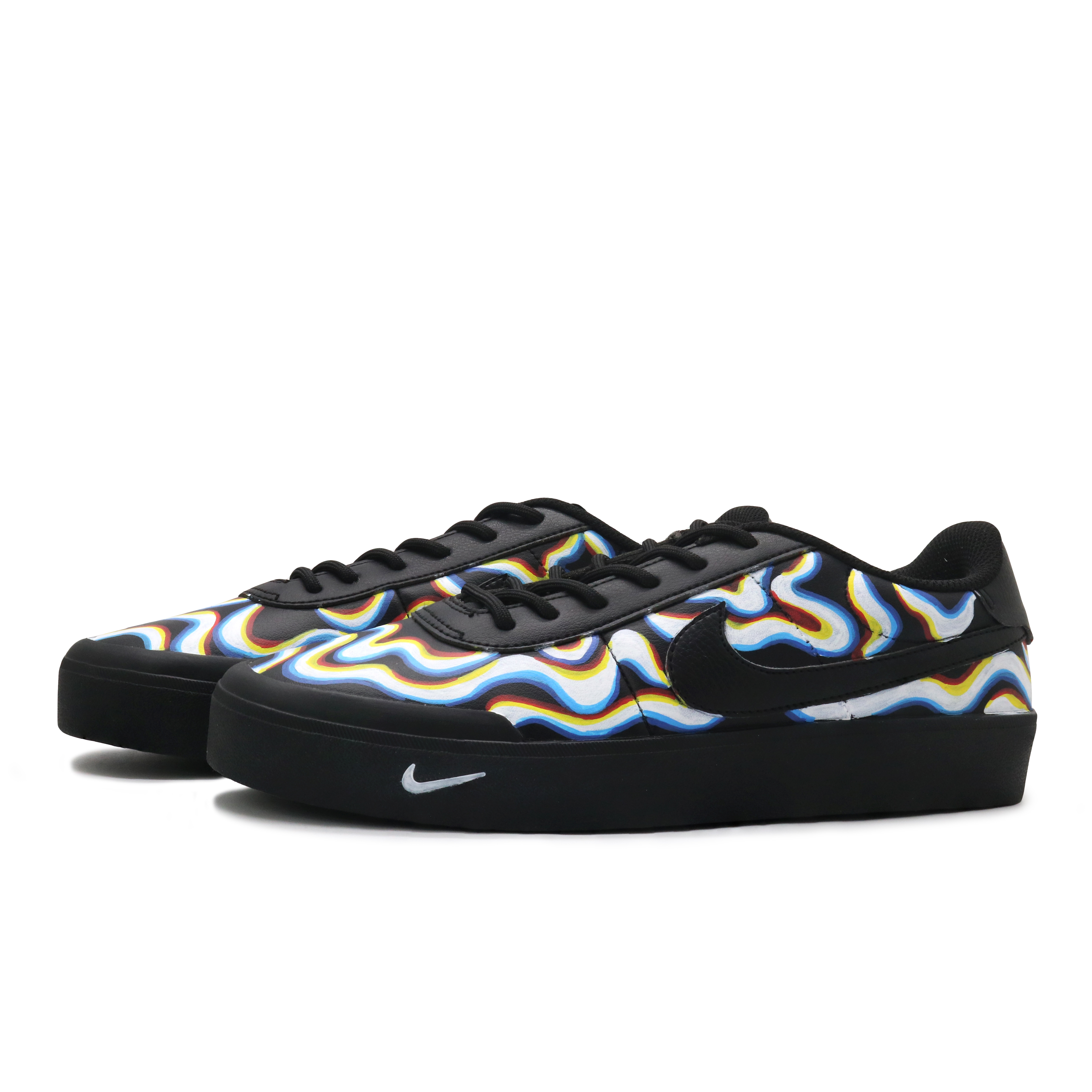 Nike Court Shot Skateboard Shoes Men's Low top Black White купить в интернет-магазине Yoocart с быстрой доставкой по России.